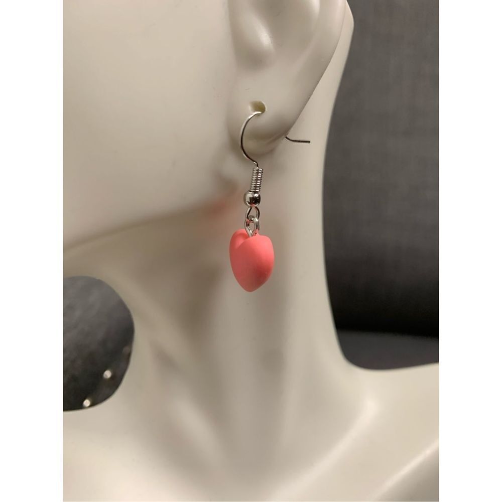 Heart Statement Earrings - Picture 3 of 3